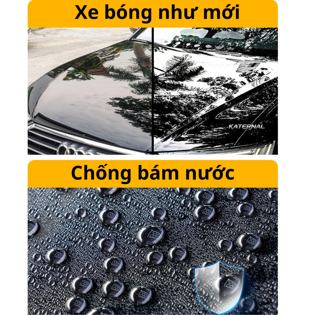 Combo 3 Chai Dung Dịch Chăm Sóc Ô Tô 200ml | Dưỡng Lốp, Phủ Bóng Sơn, Vệ Sinh Nội Thất Ô Tô