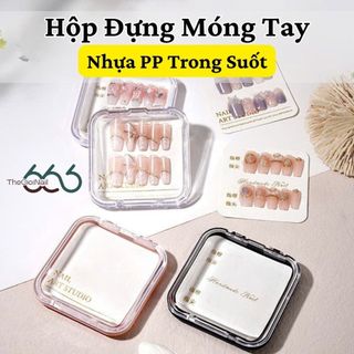 Hộp Nhựa Bảo Quản Móng Giả Nailbox Cao Cấp - Khay Nhựa Phân Loại Phụ Kiện Nail Móng Tip Nối Nhiều Màu THEGIOINAIL666