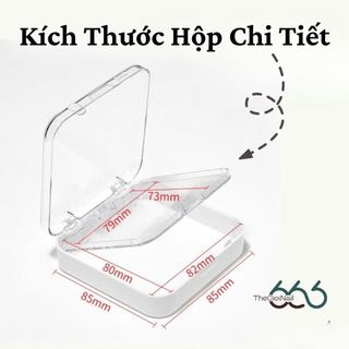 Hộp Nhựa Bảo Quản Móng Giả Nailbox Cao Cấp - Khay Nhựa Phân Loại Phụ Kiện Nail Móng Tip Nối Nhiều Màu THEGIOINAIL666