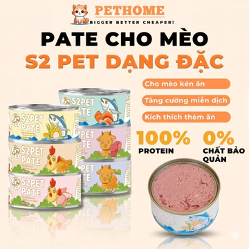 [Hỏa tốc] Pate Mèo S2Pet, Neeka Special Dạng Mousse & Gravy Lon 85g, Pate S2Pet Mèo Dạng Dạng Đặc
