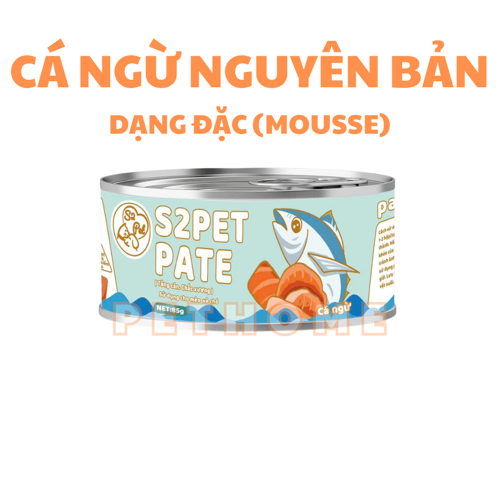Pate Mèo S2Pet, Neeka Dạng Mousse & Gravy Lon 85g, Pate S2Pet Mèo Dạng Đặc Và Sốt