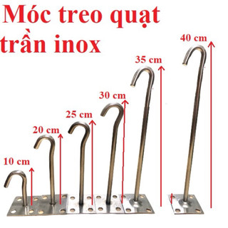 Móc treo quạt trần inox và sắt, móc treo quạt các cỡ