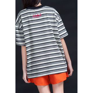 Áo thun form rộng sọc ngang BIBIBO – áo phông boxy tay lỡ unisex