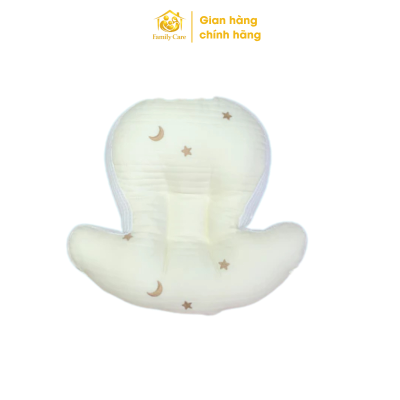 Gối cho con bú 2in1 Easy MOM hoạt tiết mặt trăng/ hình thỏ đáng yêu hỗ trợ mẹ – FamilyCare Store