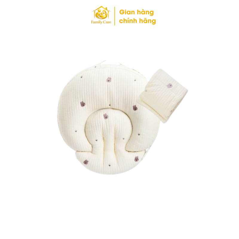 Gối cho con bú 2in1 Easy MOM hoạt tiết mặt trăng/ hình thỏ đáng yêu hỗ trợ mẹ – FamilyCare Store