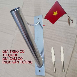 Giá cắm cột cờ inox và sắt kèm vít nở…