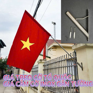 Giá cắm cột cờ inox và sắt kèm vít nở…