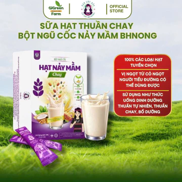 sữa hạt dinh dưỡng hạt bhnong dạng túi tiện lợi cung cấp năng lượng giàu protein từ hạt ít ngọt hộp 20 gói