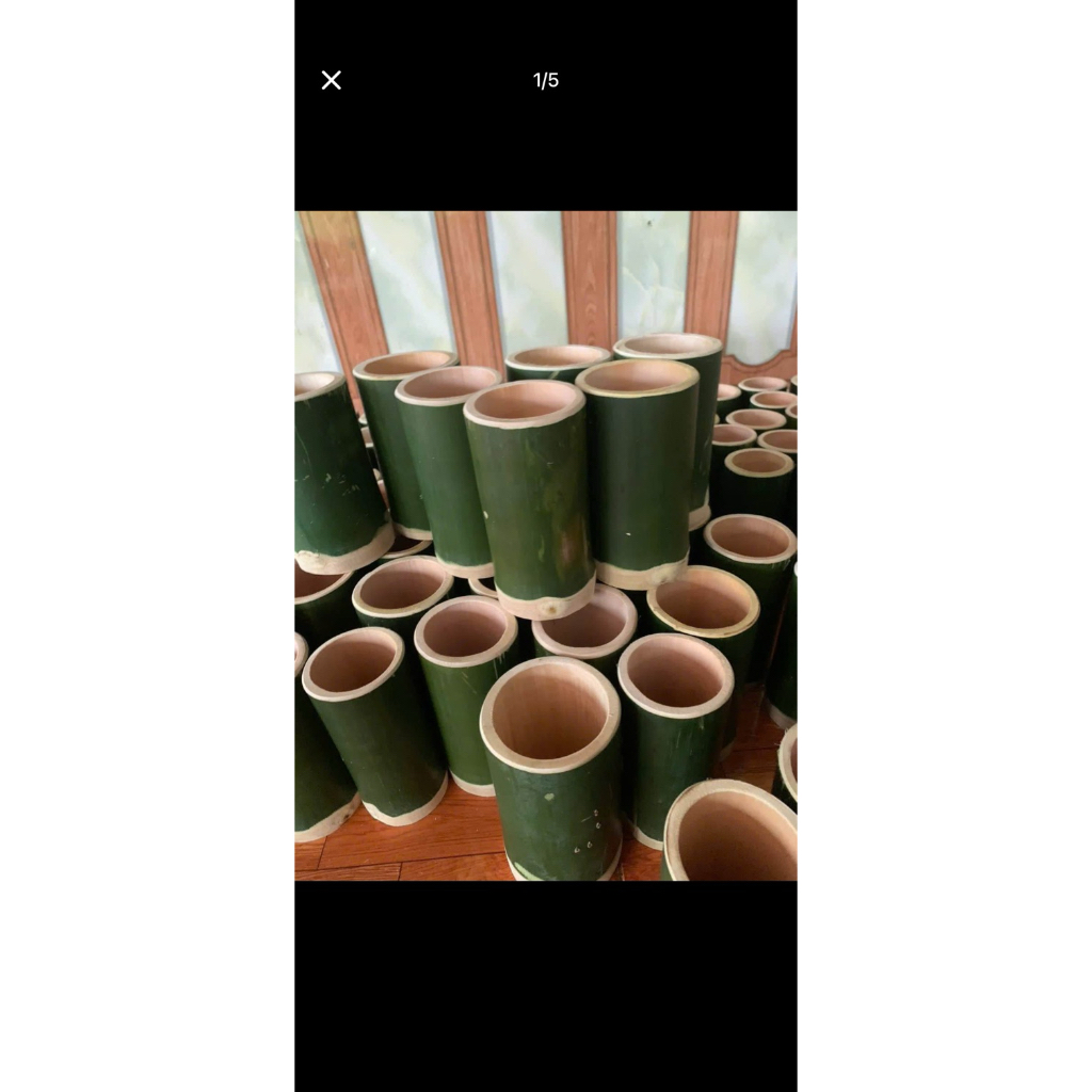 10 cốc tre đựng trà sữa size 7cm cao 20cm cốc tre tự nhiên trang trí quán