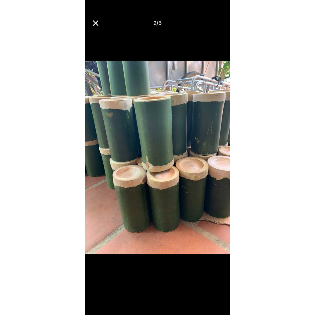 10 cốc tre đựng trà sữa size 7cm cao 20cm cốc tre tự nhiên trang trí quán