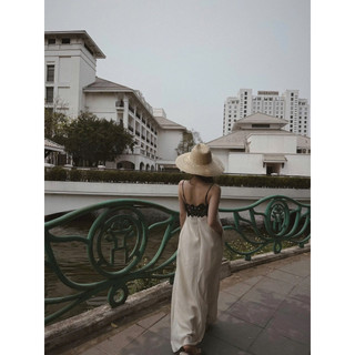 Váy Maxi Line 2 Dây Phối Ren Khánh Lê [Sẵn]