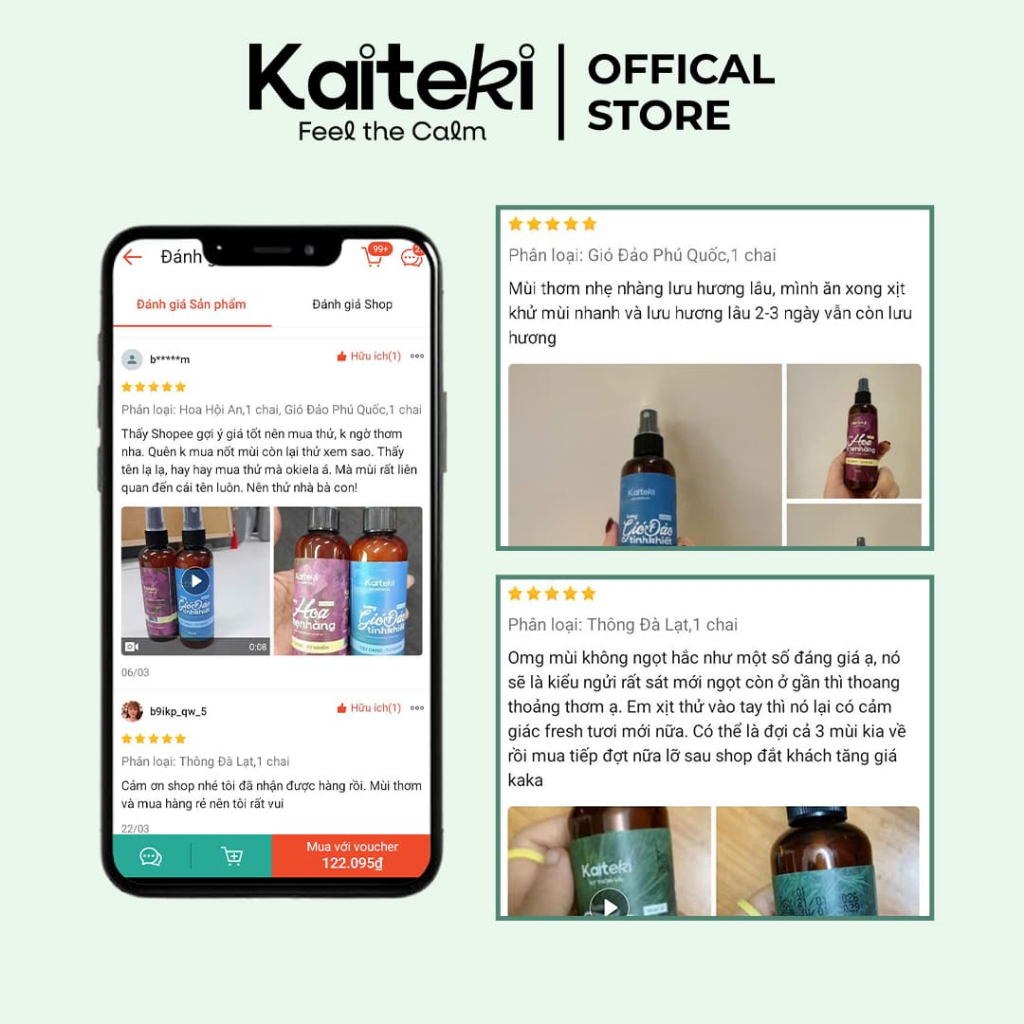 Xịt Thơm Phòng Kaiteki 200ml, Chai Xịt Phòng Thơm Lâu, Nước Hoa Phòng Cho Phòng Ngủ, Nhà Cửa, Ô Tô, Mua 2 Tặng 1