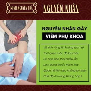 Minh Nguyên Đường - Túi thảo dược ngâm phụ khoa - nấm, ngứa, khí hư, se khít, mùi hôi - Túi 20 lọc