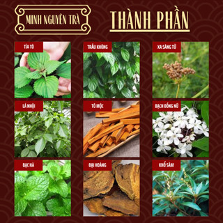 Minh Nguyên Đường - Túi thảo dược ngâm phụ khoa - nấm, ngứa, khí hư, se khít, mùi hôi - Túi 20 lọc
