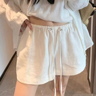 [Nhà Moom] Quần Đùi Kaki Mềm Dây Rút Cho Mẹ Bầu và Sau Sinh