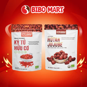 Kỷ Tử Hữu Cơ C’LaVie Và Táo Đỏ Hotan Hữu Cơ 450g 170g Bổ Dưỡng Tự Nhiên - Bibo Mart