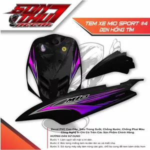 Tem xe Mio Sport #24 (CHẤT LƯỢNG CAO - SẮC NÉT - KHÔNG PHAI MÀU)