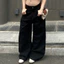 Quần Jean Đen Form Suông Rộng GODMOTHER Quần Jean Cạp Trễ Ống Suông Nam Nữ Unisex Thoải Mái
