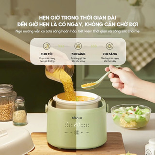 Nồi Nấu Cháo Chậm Bear SC-4H10E Dung Tích 1L Phù Hợp Gia Đình, Nấu Chậm Trọn Dinh Dưỡng Tự Nhiên - Smart Kitchen Stores