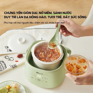 Nồi Nấu Cháo Chậm Bear SC-4H10E Dung Tích 1L Phù Hợp Gia Đình, Nấu Chậm Trọn Dinh Dưỡng Tự Nhiên - Smart Kitchen Stores