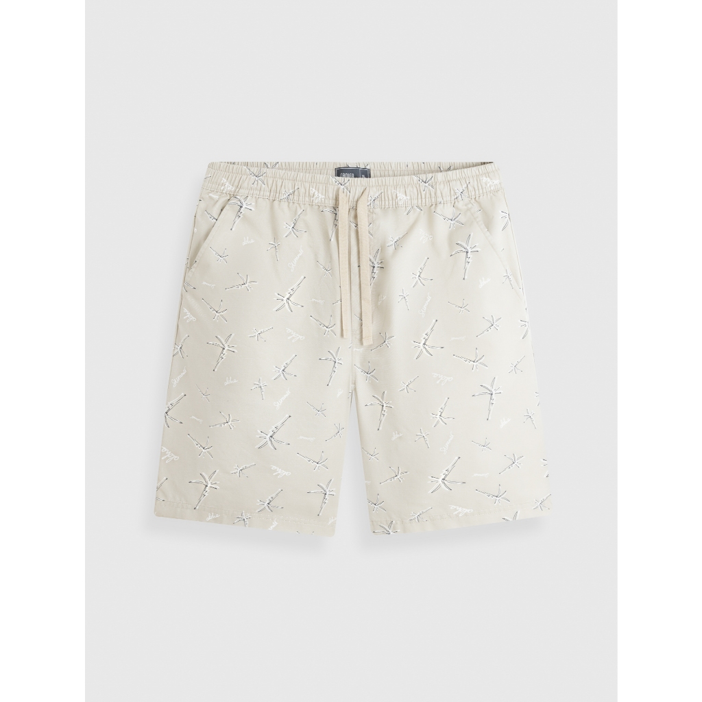 Quần short nam CANIFA ống suông rộng cạp chun in họa tiết 8BS26S007