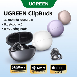 UGREEN ClipBuds Tai nghe không dây Bluetooth 6.0, thời gian chờ đến 30 giờ