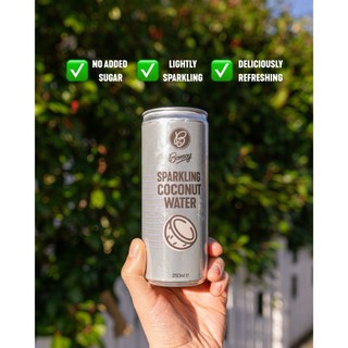 Nước dừa hữu cơ có ga hữu cơ, Bonsoy, Lốc 6 lon x 320ml