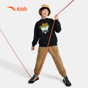 ANTA KIDS Áo Sweater Thể Thao Bé Trai Cổ Tròn, Thoải Mái Vận Động 3525C6707