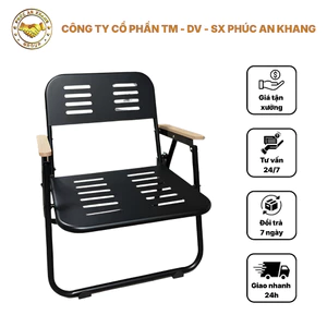 Ghế Sắt CNC Phúc An Khang Gấp Gọn Tiện Lợi - Bàn Ghế Cà Phê Vỉa Hè, Camping Giá Rẻ
