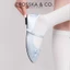 - Giày balletcore quai ngang mũi nhăn, phối nơ kiểu dáng basic cao 1cm màu kem - EL118