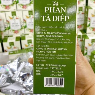 Trà Phan Tả Diệp Mộc Tâm - Hỗ trợ thanh lọc cơ thể, tốt cho tiêu hóa (hộp 25 túi lọc)