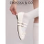 - Giày búp bê nữ balletcore quai ngang phối nơ kiểu dáng basic cao 1cm màu kem - EL119