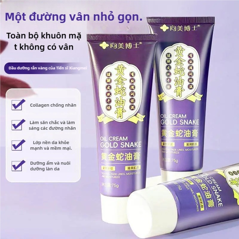 【MỚI】 Kem Dưỡng Tay Chân Gold Snake Oil 75g Dưỡng Ẩm Sâu Làm Mềm Da Khô Giảm Chai Sần