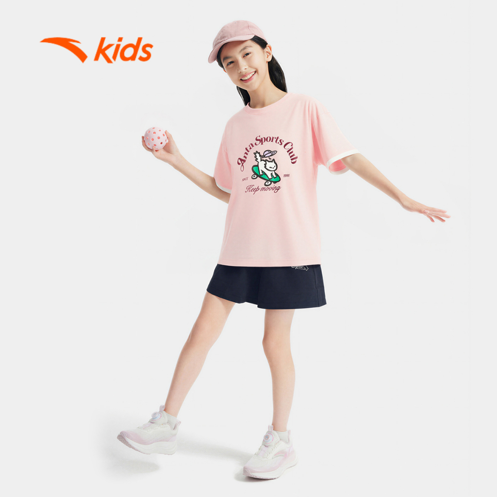 ANTA KIDS Áo Thun Ngắn Tay Thời Trang Bé Gái 3625C1106