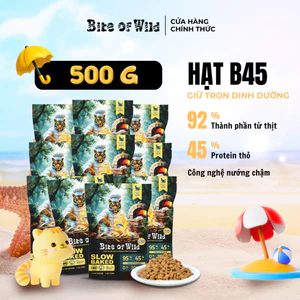 Thức Ăn Cho Mèo Bite Of Wild B45 Combo 10 Gói 50g, 95% Thịt Tươi, Không Ngũ Cốc Cho Mèo Mọi Lứa Tuổi