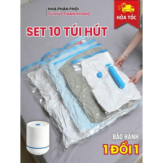 [Hoả tốc] COMBO Túi Hút Chân Không đựng quần áo, chăn gối Cao Cấp. Gọn gàng tủ đồ - vali du lịch