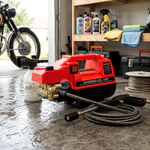 Máy rửa xe áp lực cao KUSHIMA  AM39 Có chỉnh áp, Công suất cao - Tặng kèm bình tạo bọt và nối dài — ảnh 2