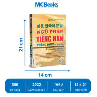 Sách -Trọn Bộ 3 Cuốn Ngữ Pháp Tiếng Hàn Thông Dụng:Sơ Cấp - Trung Cấp - Cao Cấp  Kèm File Nghe