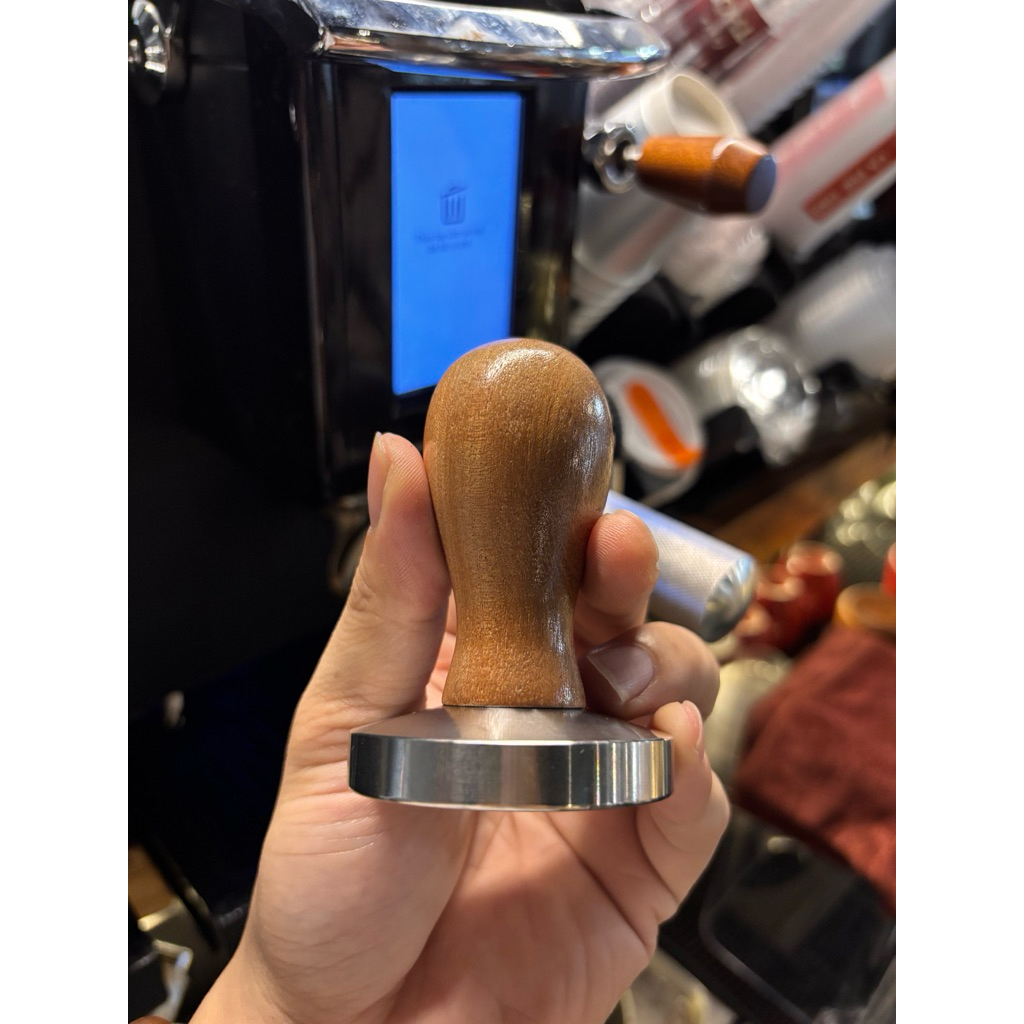[HOẢ TỐC] Tamper 51mm, 58mm . Cục nén 51mm, 58mm, cán bằng gỗ. Nén chuẩn vị Espresso