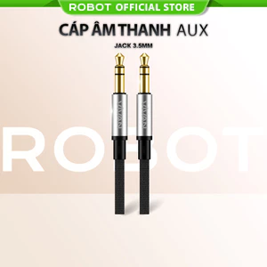 Dây Cáp AUX Âm Thanh Jack 3.5mm Dài 100cm Dùng Để Kết Nối Kết Nối Điện Thoại, Laptop, Máy Tính Bảng