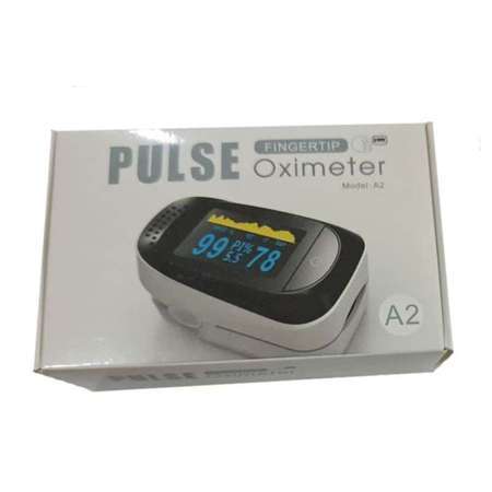 Máy đo oxy Spo2 nhịp tim Fingertip Pulse Oximeter A2 kẹp ngón tay mini - Màn hình LCD đẹp