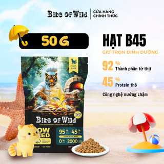Thức Ăn Cho Mèo Bite Of Wild B45 Gói Dùng Thử 50g 95% Thịt Tươi Không Ngũ Cốc Cho Mèo Mọi Lứa Tuổi