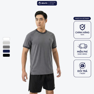 Áo Thun Nam WINFIT FlexForm Chính Hãng – Chất Liệu Microfiber Cao Cấp, Mềm Mịn, Nhẹ, Không Thô Ráp, Thoáng Mát WAT001
