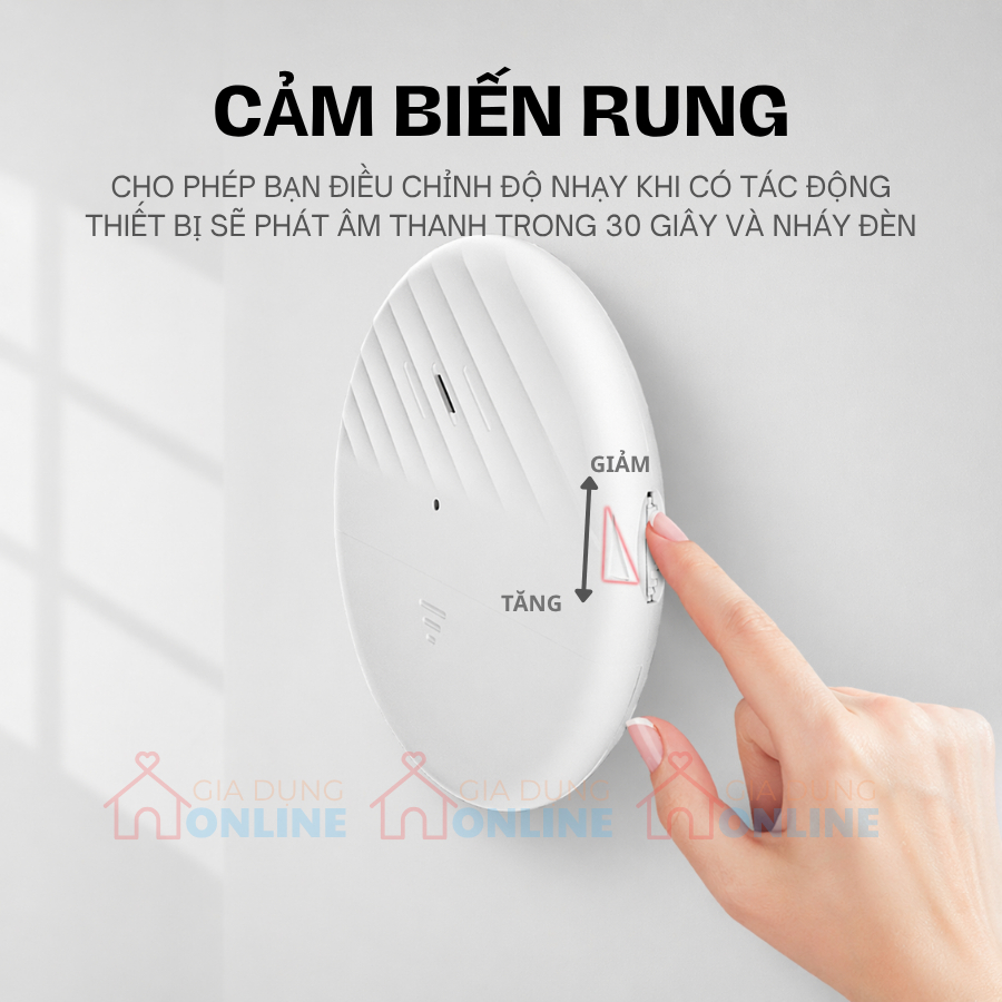 Thiết bị báo động phát âm thanh chống trộm đột nhập dán cửa dùng pin độ nhạy cao