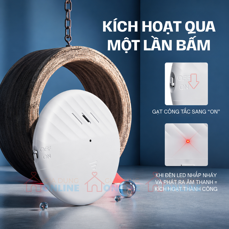 Thiết bị báo động phát âm thanh chống trộm đột nhập dán cửa dùng pin độ nhạy cao