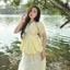 Áo babydoll LUCIA viền hoa cổ V AO773