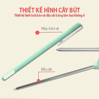 Que đo nhiệt độ sữa, nước Kichi chính hãng