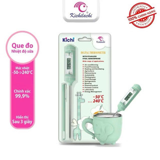 Que đo nhiệt độ sữa, nước Kichi chính hãng