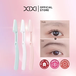 XIXI GJ102 Dao Cạo Chân Mày Gấp An Toàn, Dao Tỉa Lông Mày Không Rát Da, Dụng Cụ Trang Điểm Bộ 3