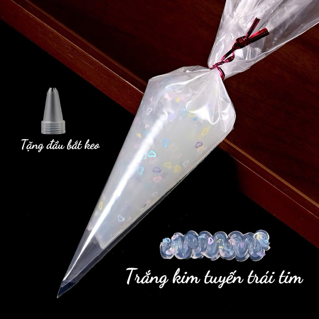 KEO KIM TUYẾN NHIỀU HẠT TRONG SUỐT, LẤP LÁNH TRANG TRÍ DIY